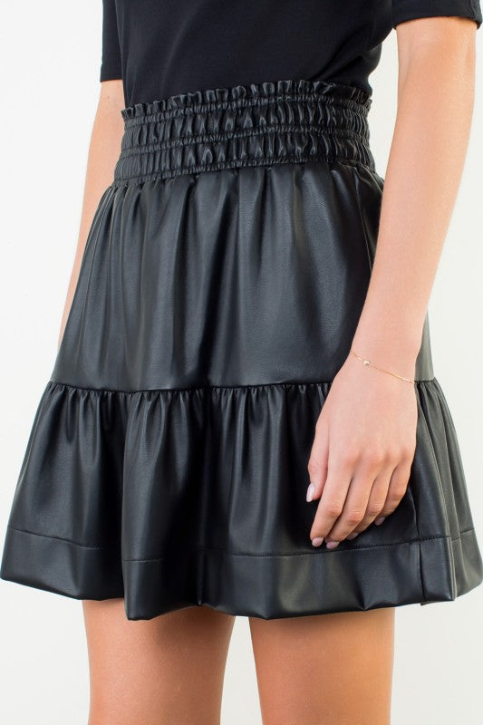 Mia Leather Skirt