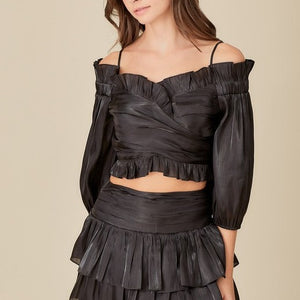 RUFFLE OFF SHOULDER TOP