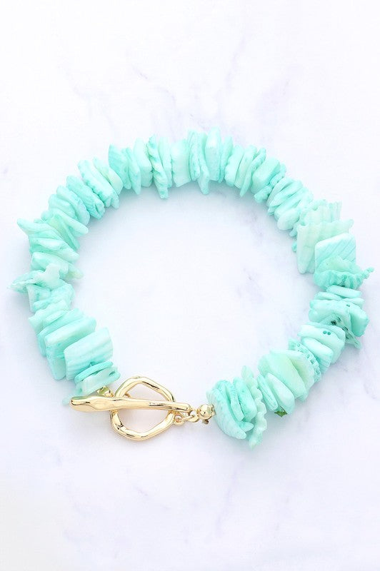 SHELL TOGGLE BRACELET (3 COLORS)