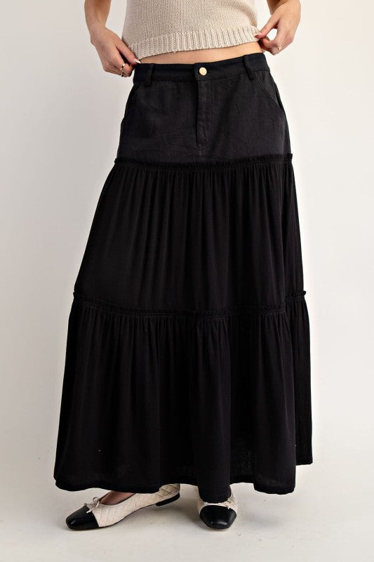 Tiered Maxi Skirt
