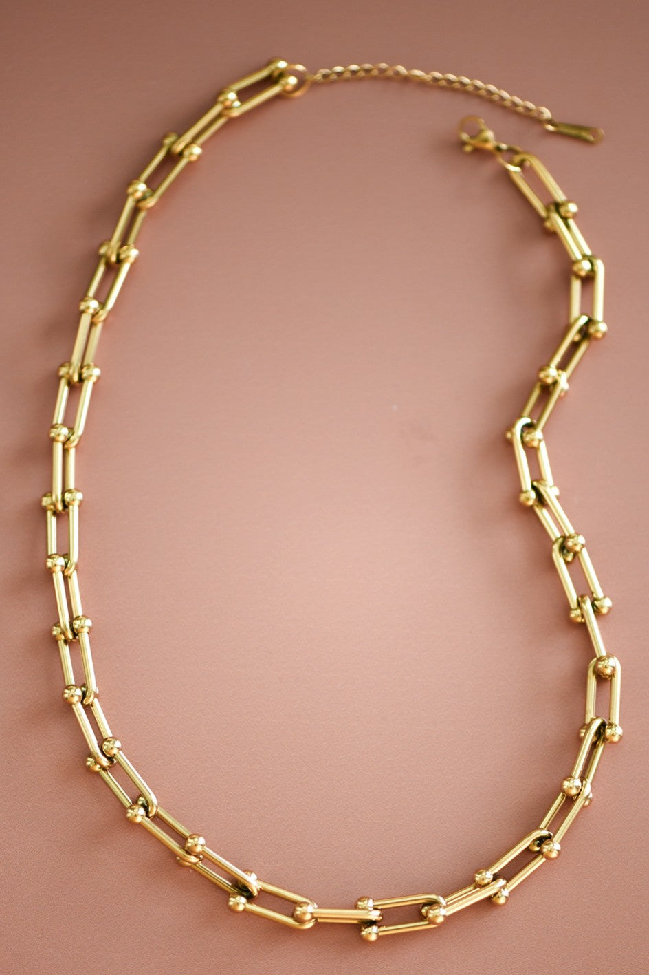 LINKS NECKLACE (18k gold plated s/s)