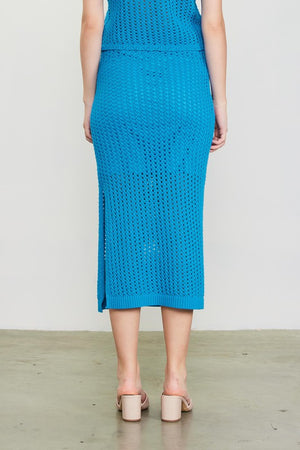 CROCHET MIDI SKIRT