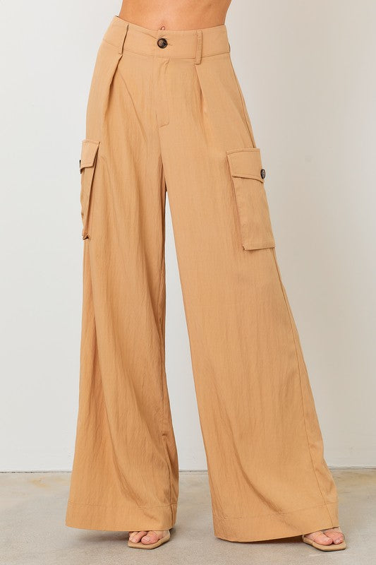 Wide Leg Cargo Pants