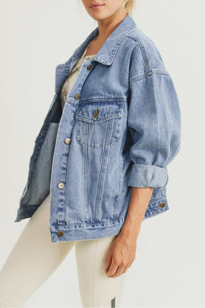 Boxy-Cut Denim Jacket