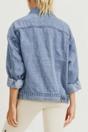 Boxy-Cut Denim Jacket