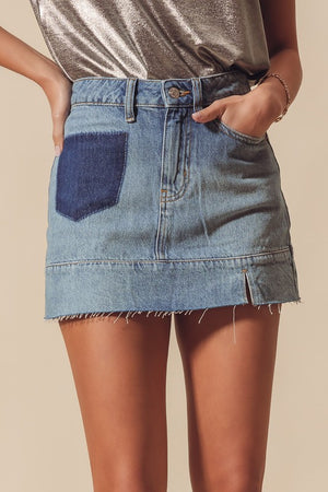 AVA DENIM SKIRT