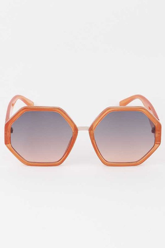 Oversize Hexagon  Sunglasses