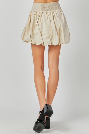 Bubble Hem  Mini Skirt
