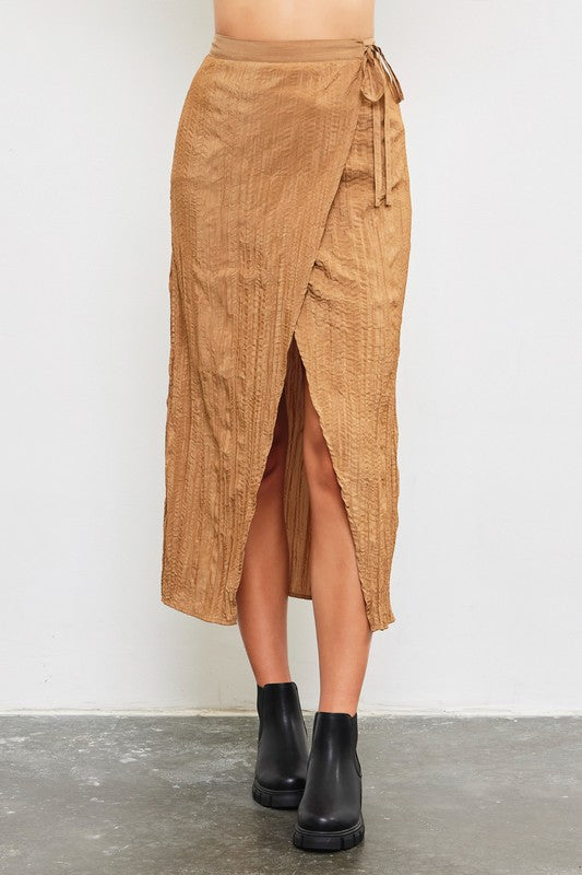 WRAP TIE SKIRT