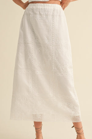 VERA EYELET SKIRT