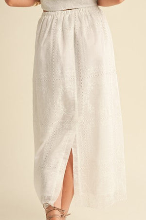 VERA EYELET SKIRT