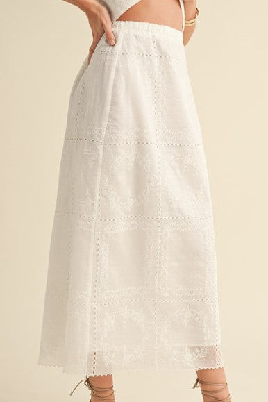 VERA EYELET SKIRT