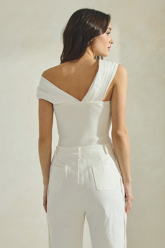 Twisted Front Bodysuit top