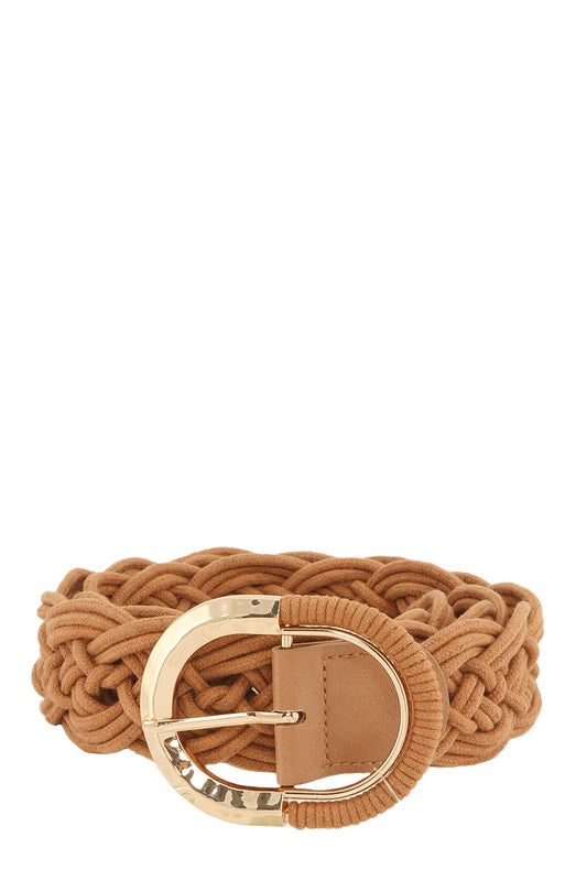 Braided Belt With Metal Buckle ( 3 COLORS)