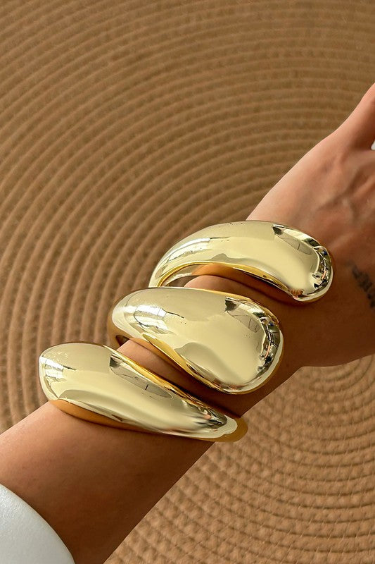 Twisted Gold Cuff Bracelet