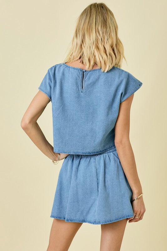 JANI DENIM TOP