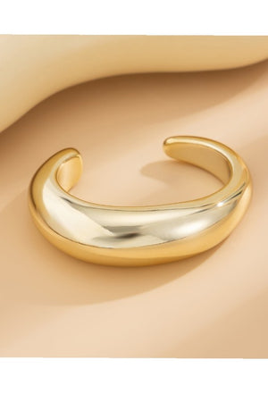 Pleated Bangle in Gold
