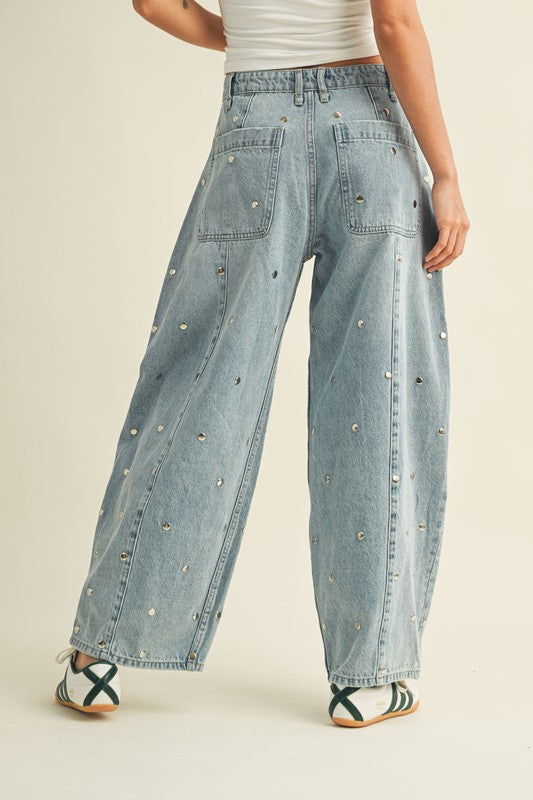 ARYTZA STUDDED JEANS