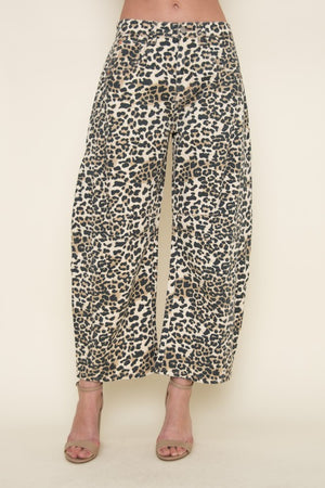 Cheetah  Barrel Pants