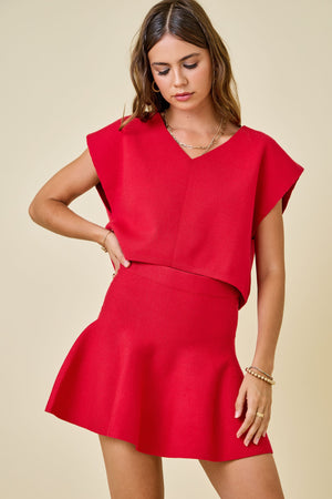 Lya Sweater Skirt( 2 Colors)