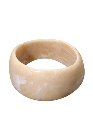 Wide Marbled Swirl  Bangle Bracelet