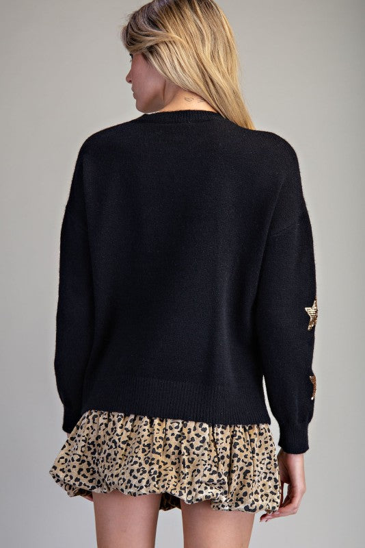 VICTORIA STAR  SWEATER TOP