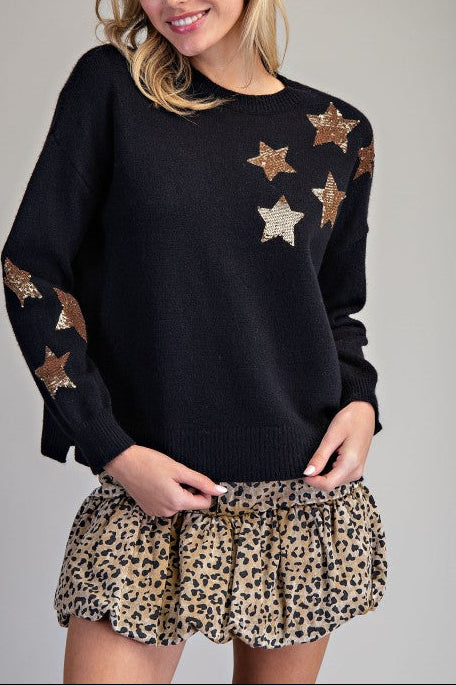 VICTORIA STAR  SWEATER TOP