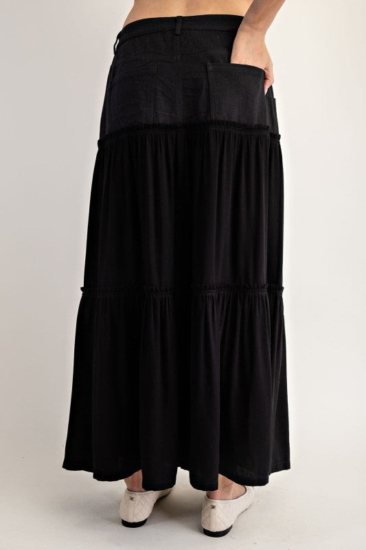 Tiered Maxi Skirt