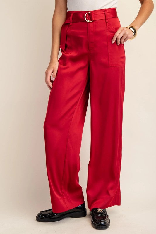 SATIN PANTS