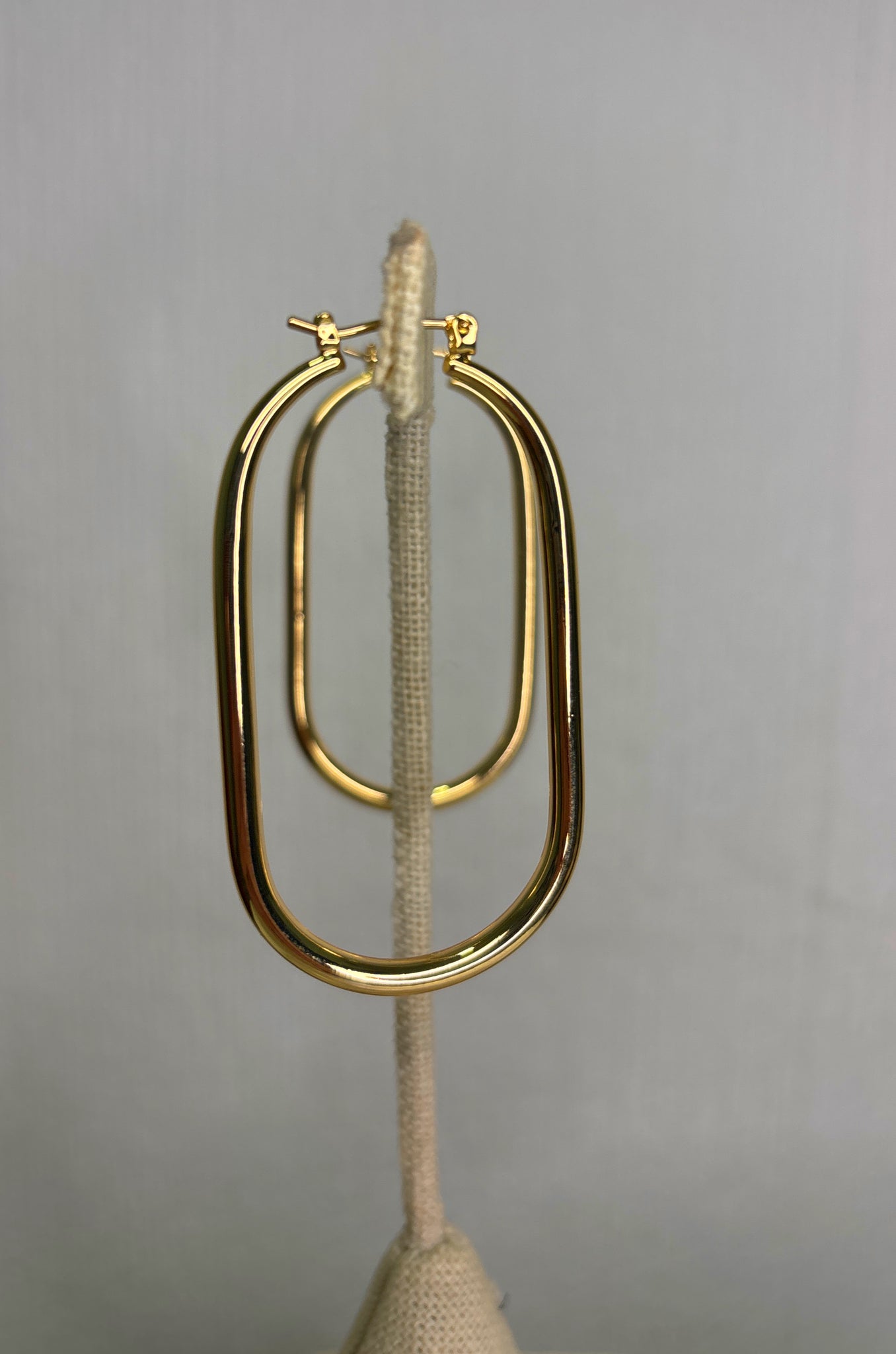 Oval Hoop Earrings