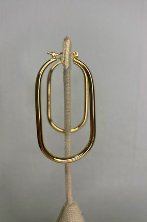 Oval Hoop Earrings