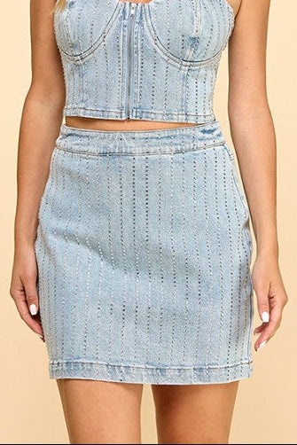 BLAKE DENIM SKIRT