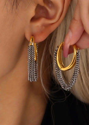Multi-layer Chain Earrings