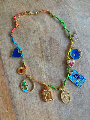 Multicolor Charm Necklace