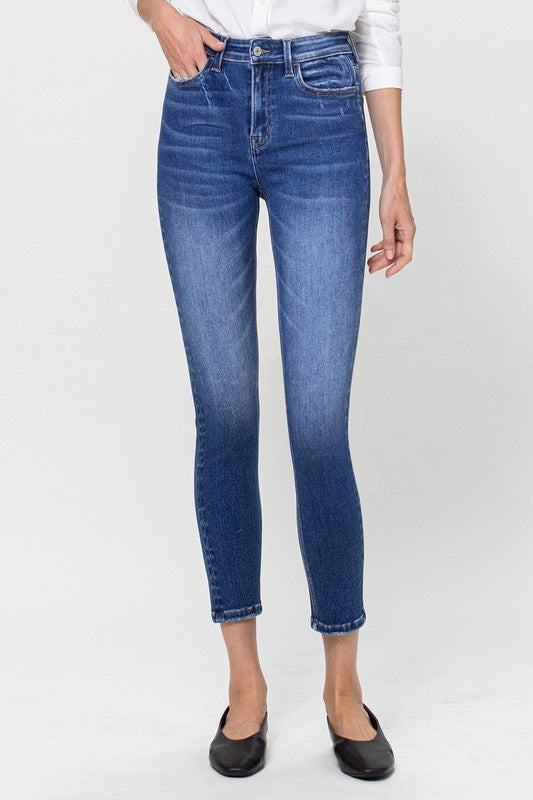 HIGH RISE ANKLE SKINNY